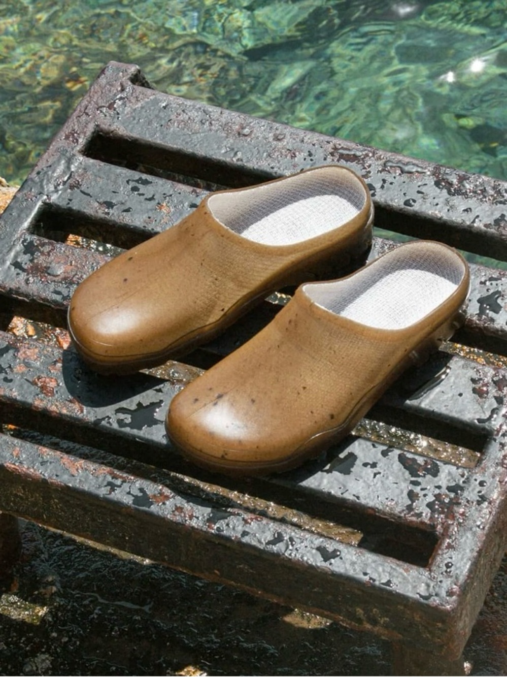 plasticana nirvana hemp mule EU 38 US 7.5, recycled chunky plastic clog